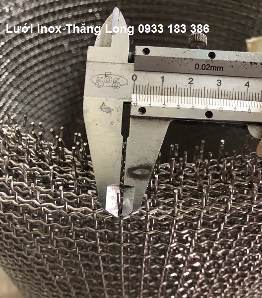 Lưới inox đan ô 8x8mm 201 TLG Thăng Long khổ 1.2m
