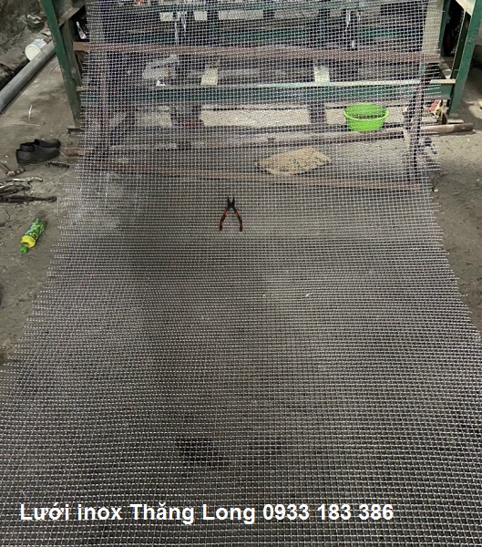Lưới inox đan ô 12x12mm 201 TLG Thăng Long khổ 1.2m
