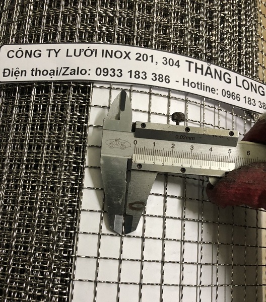 Lưới inox đan ô 1cm 304 TLG Thăng Long khổ 1m
