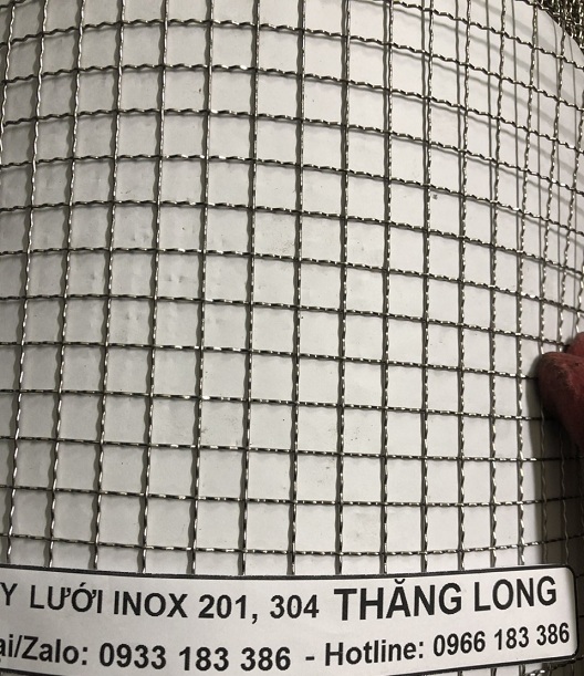 Lưới inox đan ô 1cm 201 TLG Thăng Long khổ 1.2m
